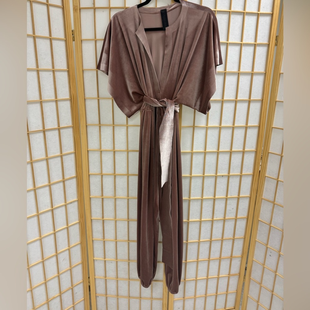 Norma Kamali velvet jumpsuit